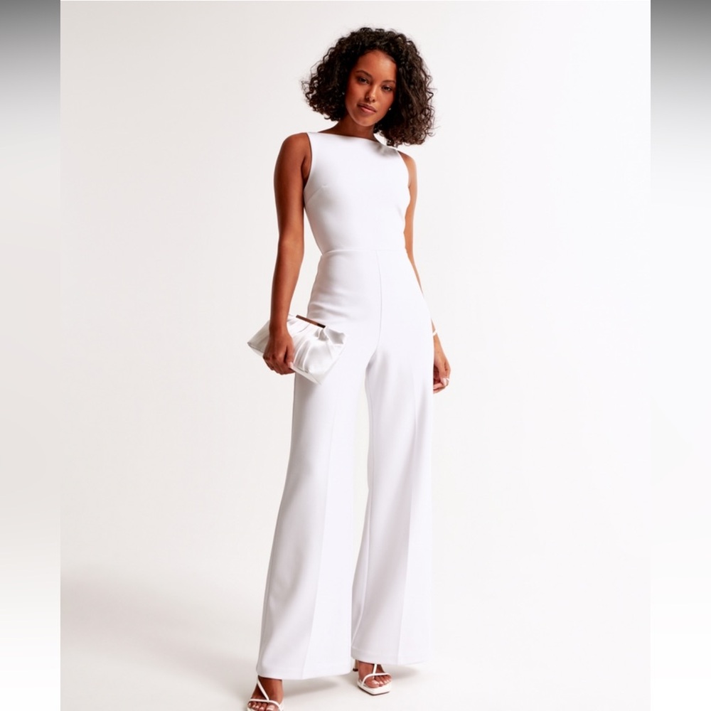 Abercrombie White Jumpsuit | Bridal Event
